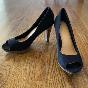 Old Navy Peep Toe Black High Heel